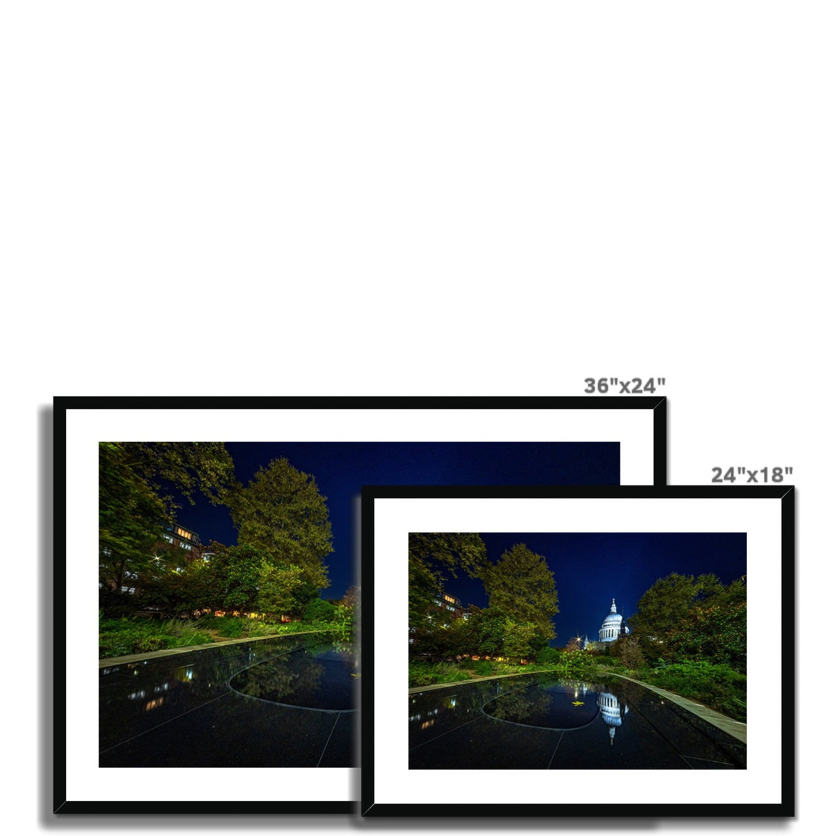 London at Night — Framed & Mounted Print