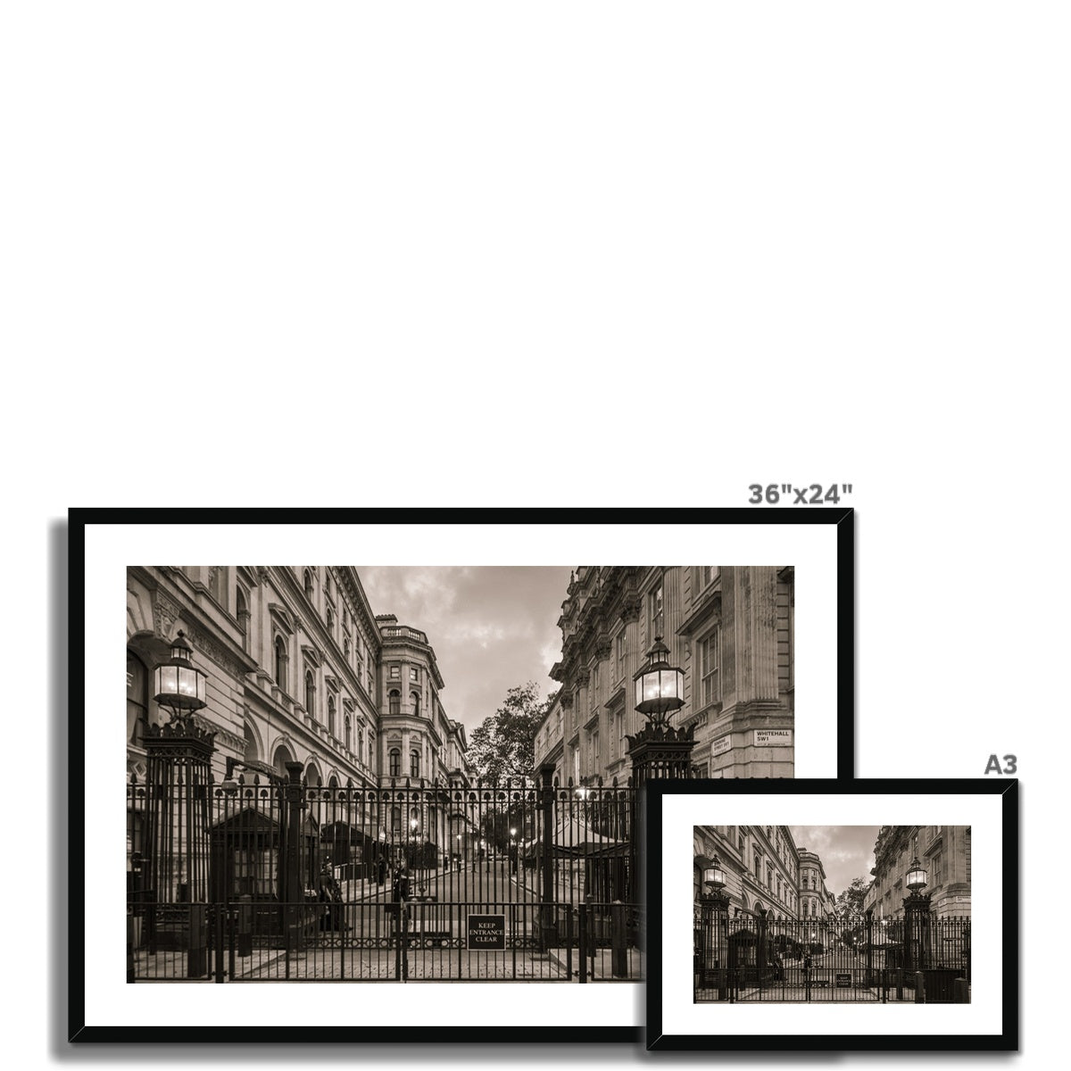 Downing Street — Framed & Mounted Print