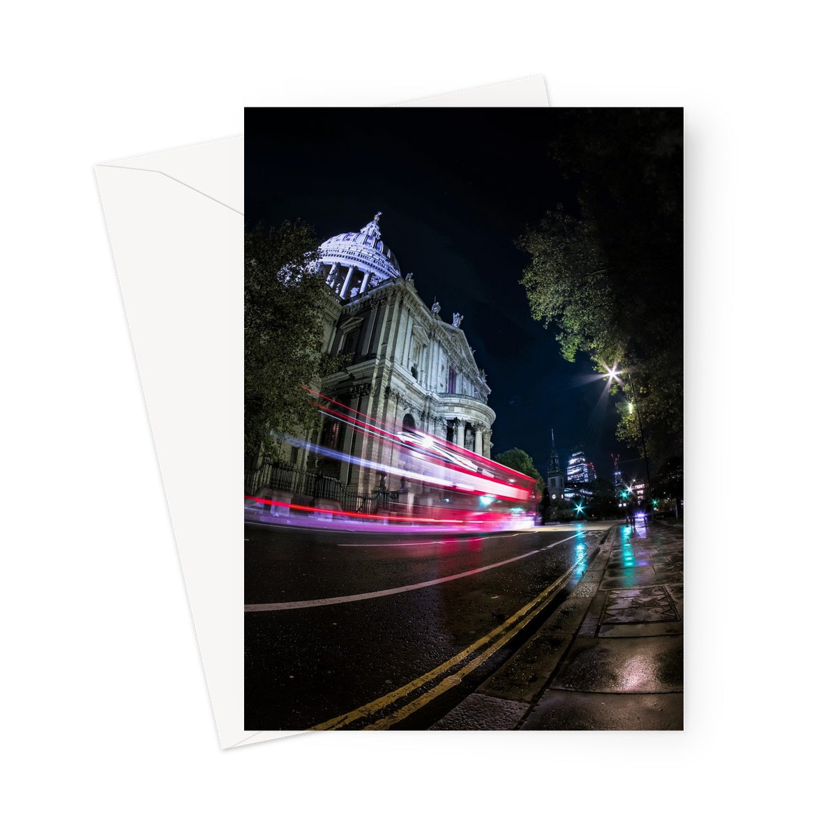 London at Night —  Greeting Card