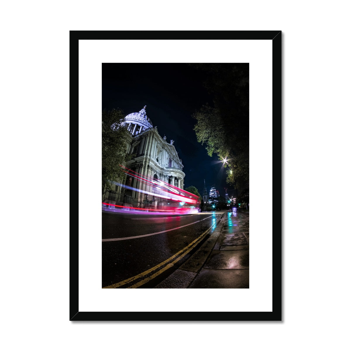 London at Night —  Framed & Mounted Print