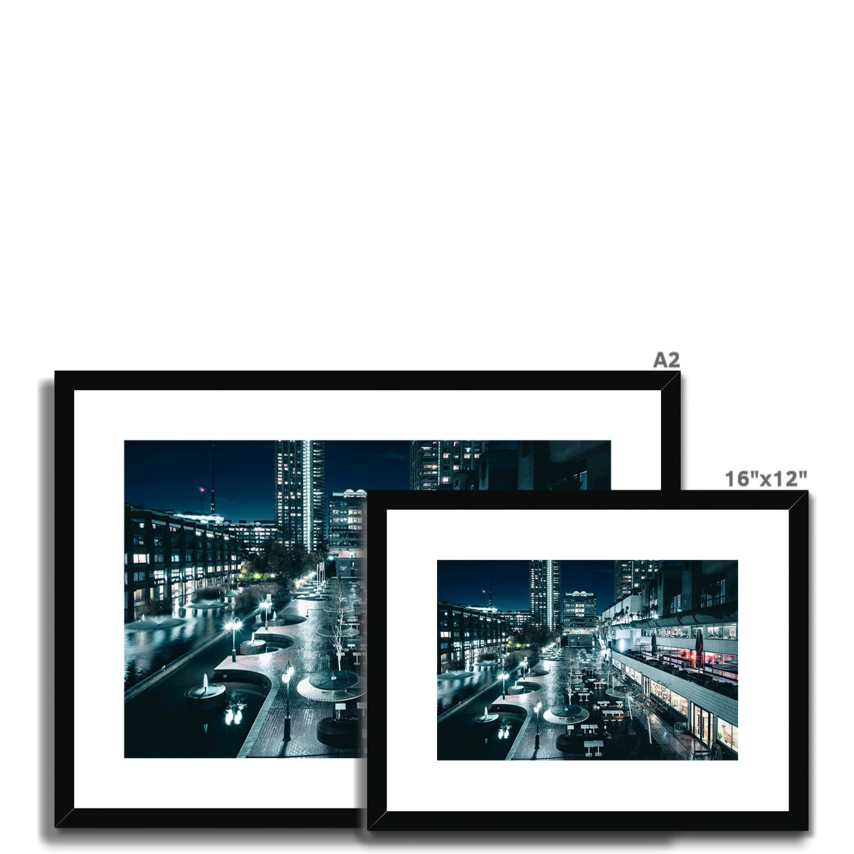 London at Night —  Framed & Mounted Print
