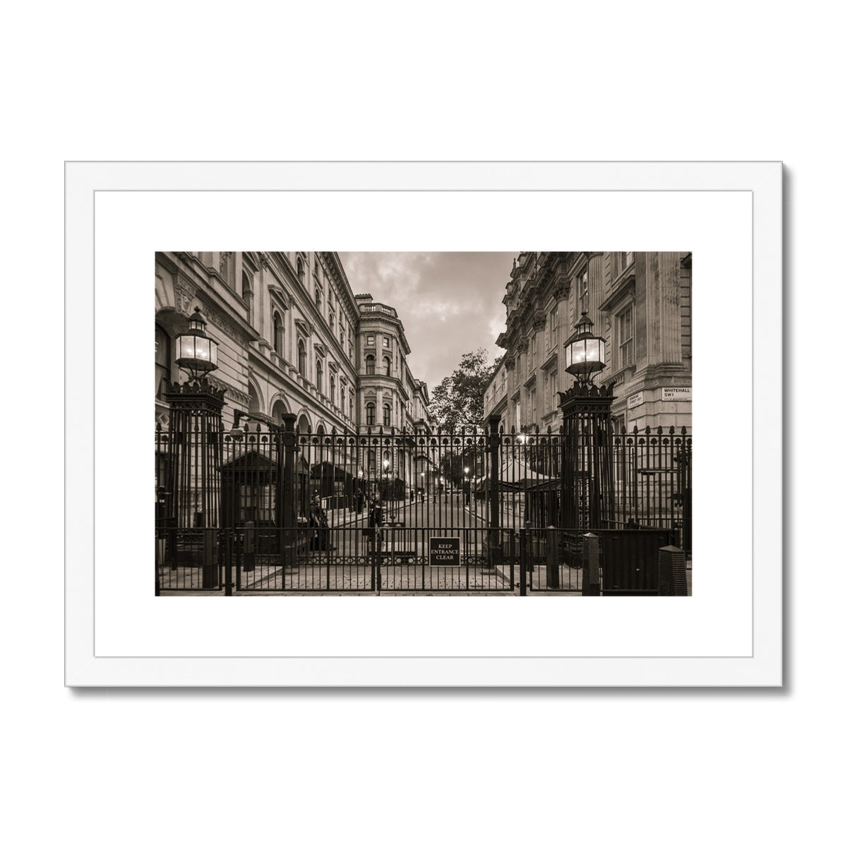 Downing Street —  Framed & Mounted Print