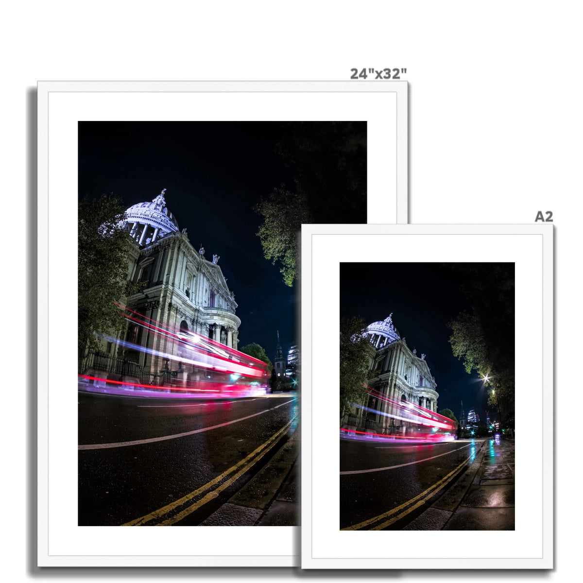 London at Night —  Framed & Mounted Print