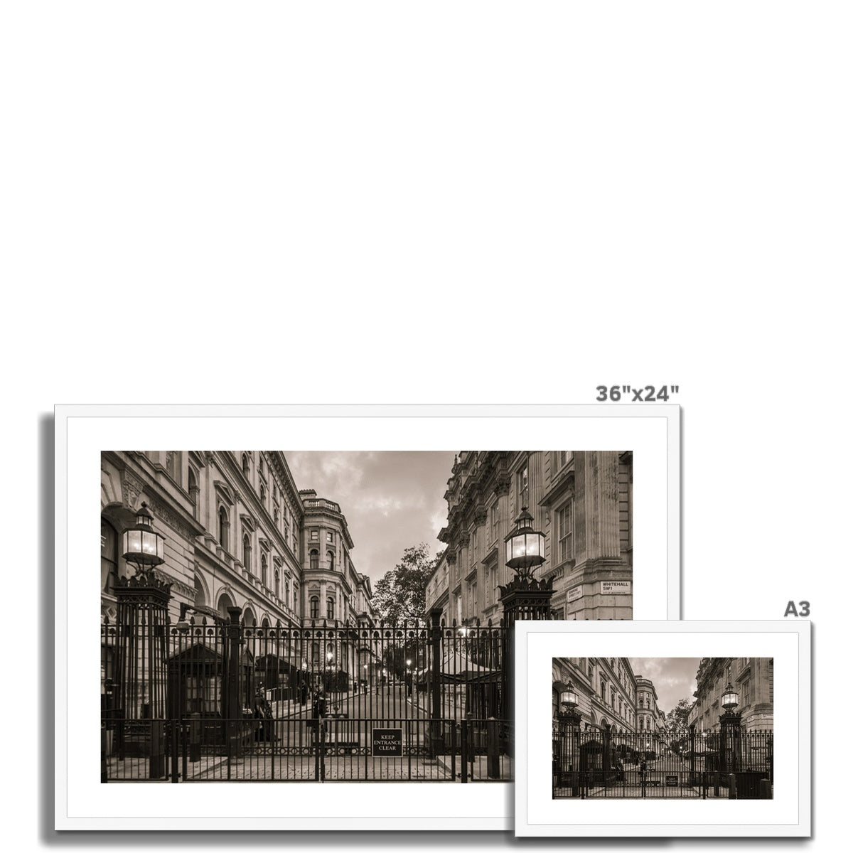 Downing Street —  Framed & Mounted Print
