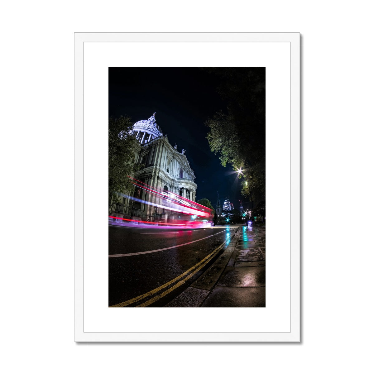London at Night —  Framed & Mounted Print