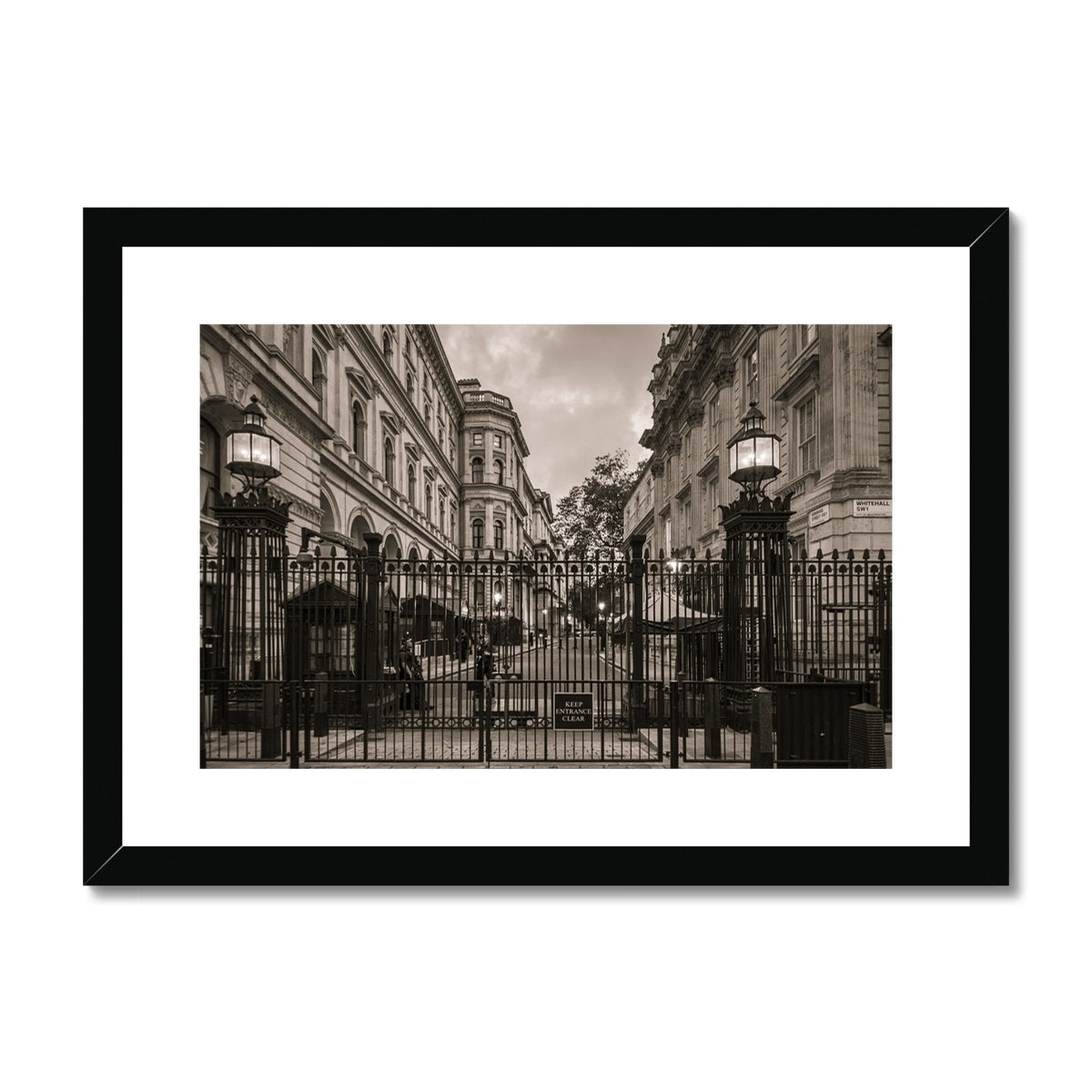Downing Street —  Framed & Mounted Print