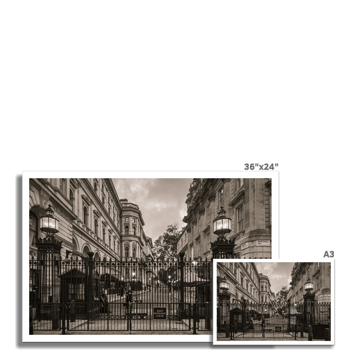 Downing Street —  Hahnemühle Photo Rag Print