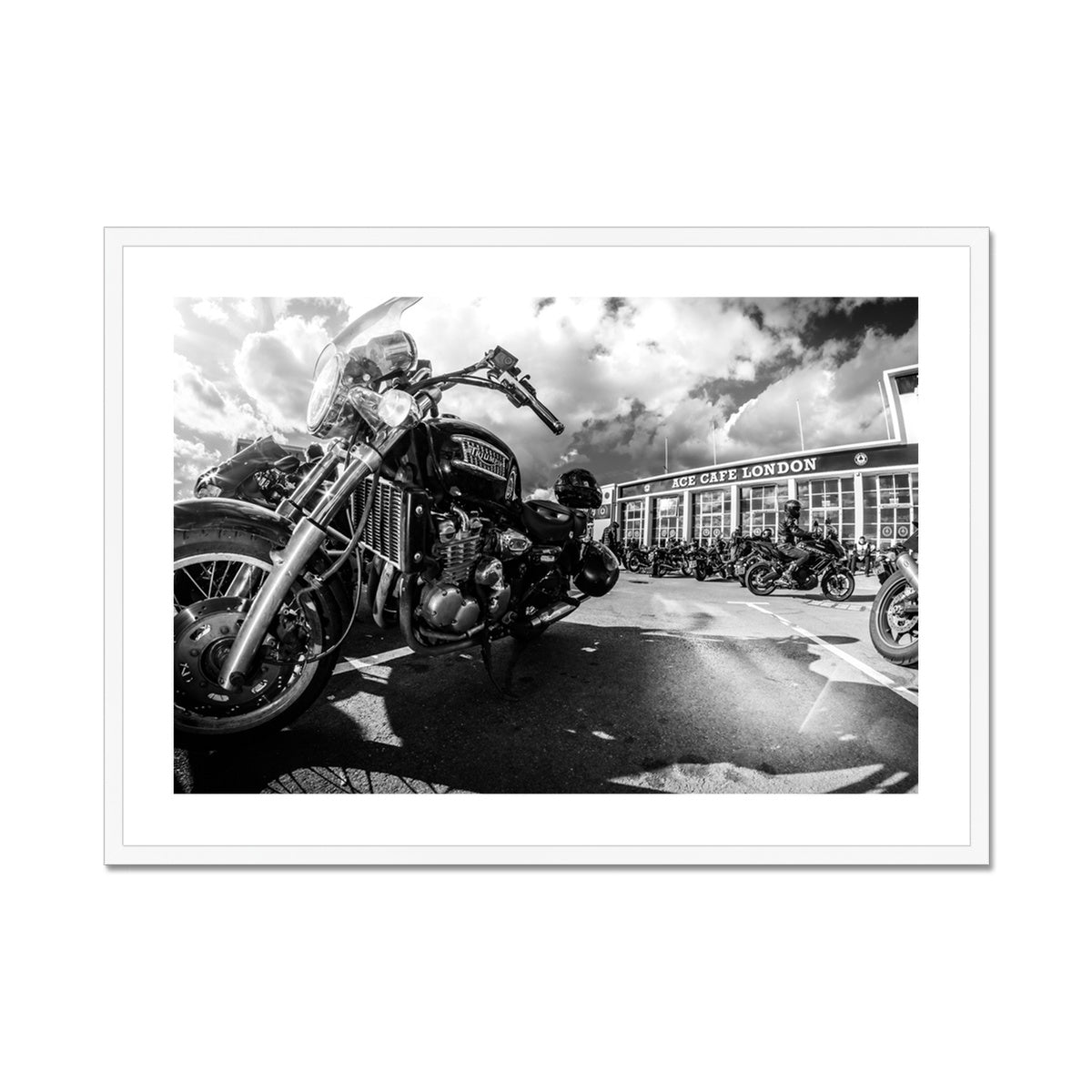 Ace Cafe —  Framed & Mounted Print