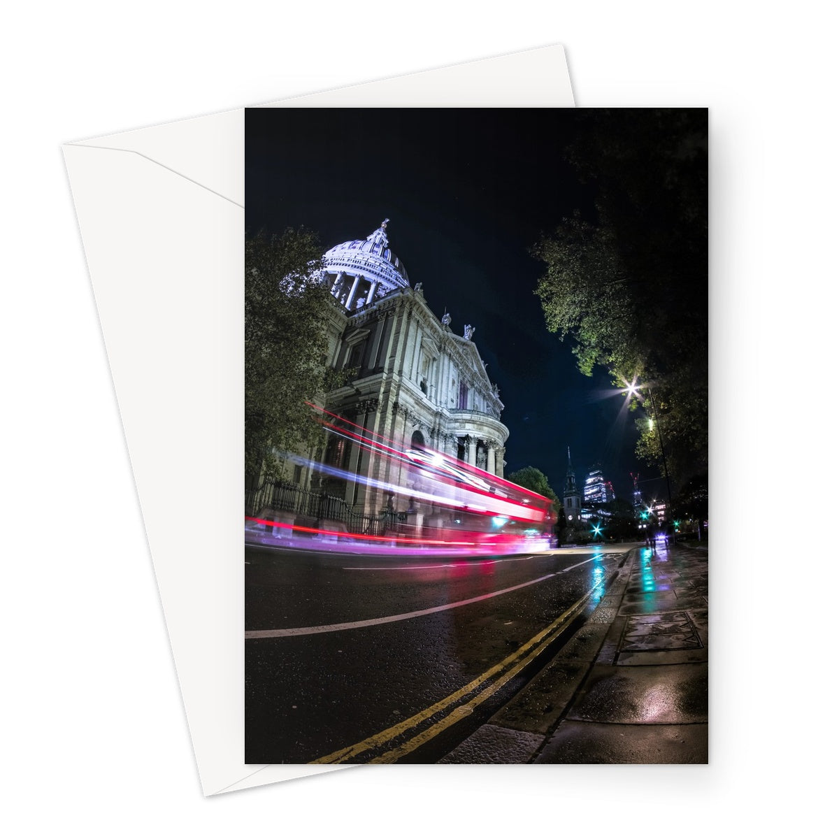 London at Night —  Greeting Card
