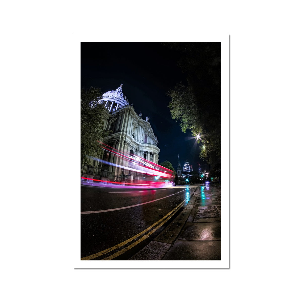 London at Night —  Photo Art Print