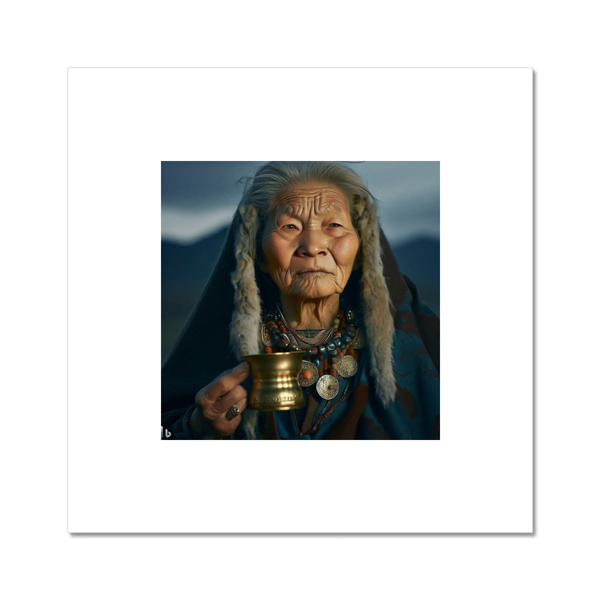 AI image Fine Art Print